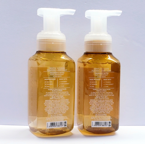 Bath & Body Works SUNSHINE & LEMONS Gentle & Clean Foaming Hand Soap (2 pack) - Picture 3 of 3